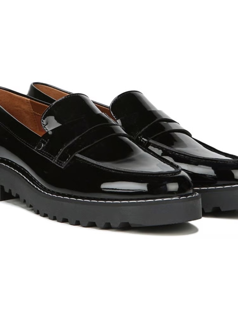 Franco Sarto Camryn Lug Sole Loafer NEW Size 9M Black